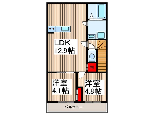 リ－ブルファイン吉川中央の物件間取画像